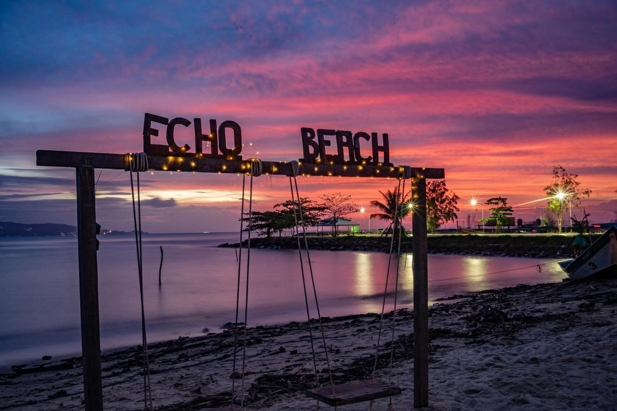 Echo Beach Hostel Baan Tai Bagian luar foto