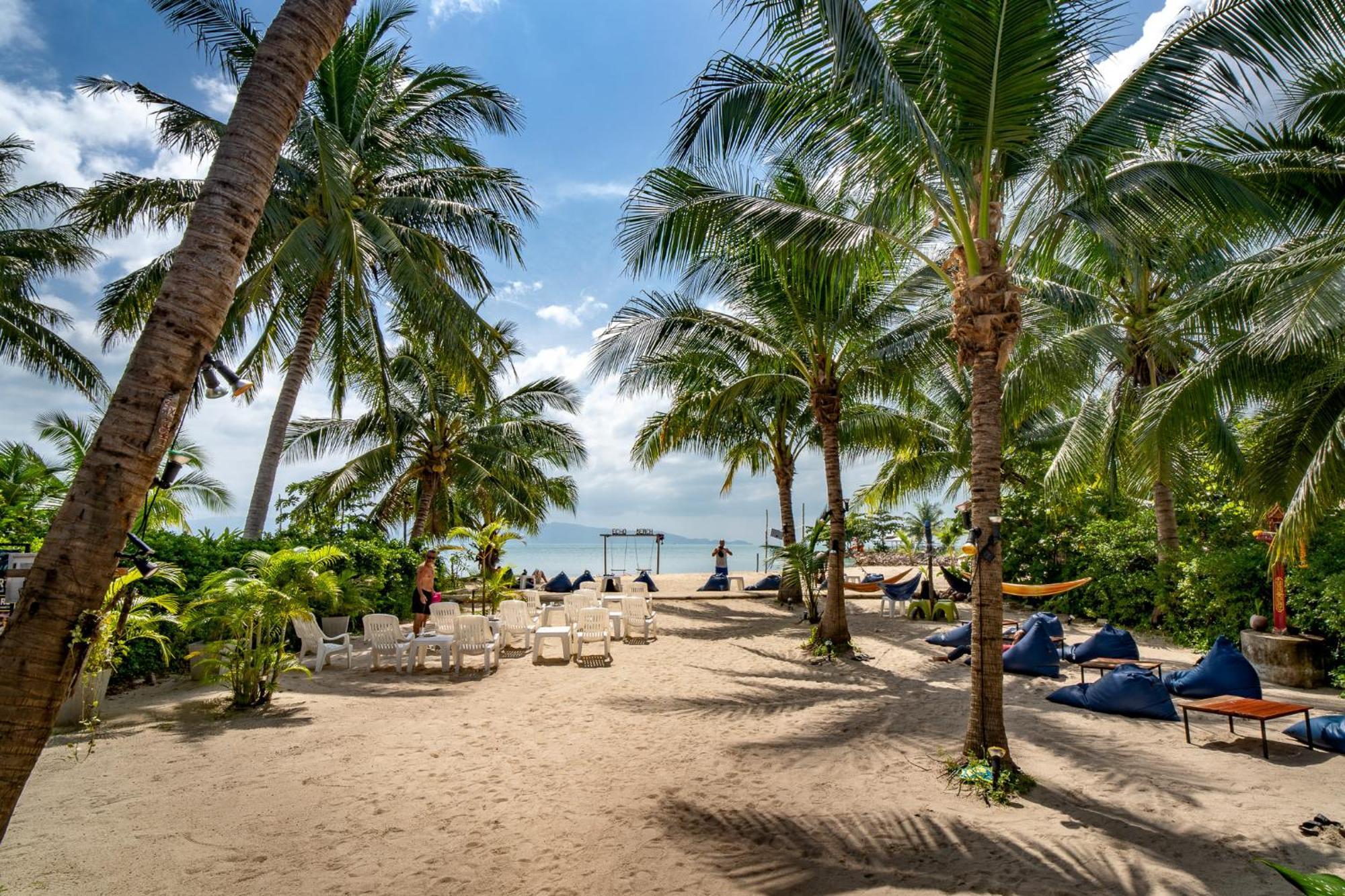 Echo Beach Hostel Baan Tai Bagian luar foto